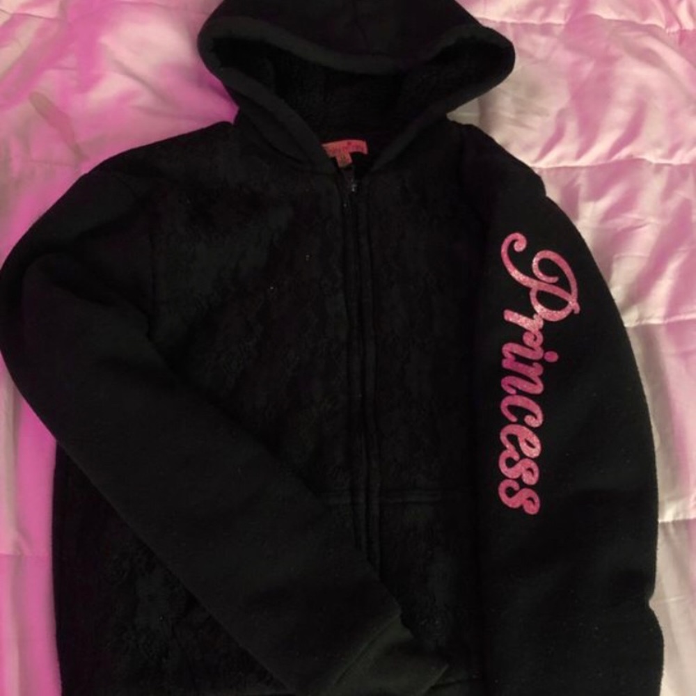 princess zip up hoodie (very comfy)